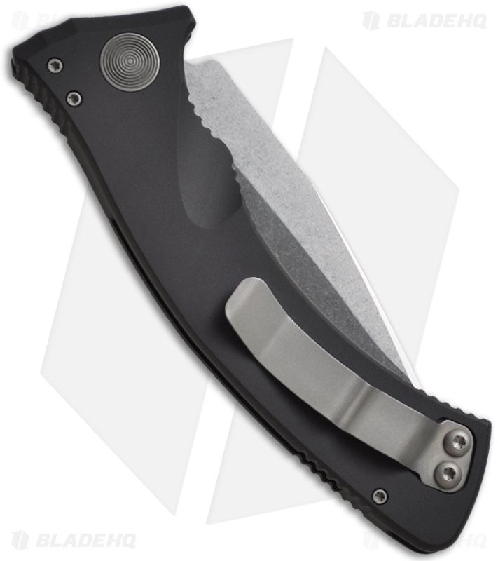 Vintage Microtech Amphibian Automatic Knife (3.5" Stonewash Serr) 02/2002