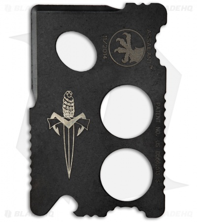 Microtech Assailant Credit Card Knife Black Titanium & Bi-Fold Wallet