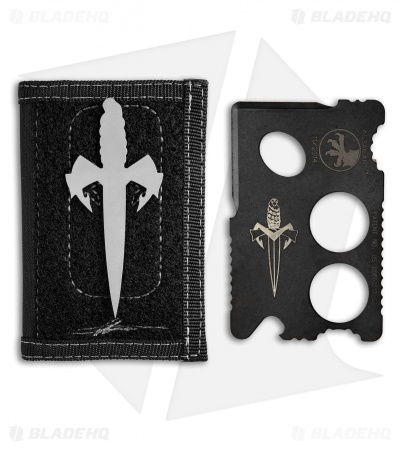 Microtech Assailant Credit Card Knife Black Titanium & Bi-Fold Wallet