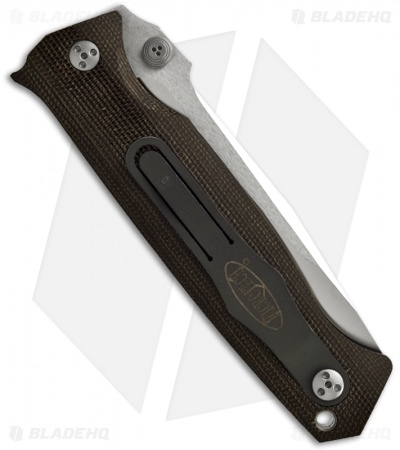 Microtech CMTX5 D/A Automatic Knife Canvas Micarta (3.5" Satin Serr) 08/2004