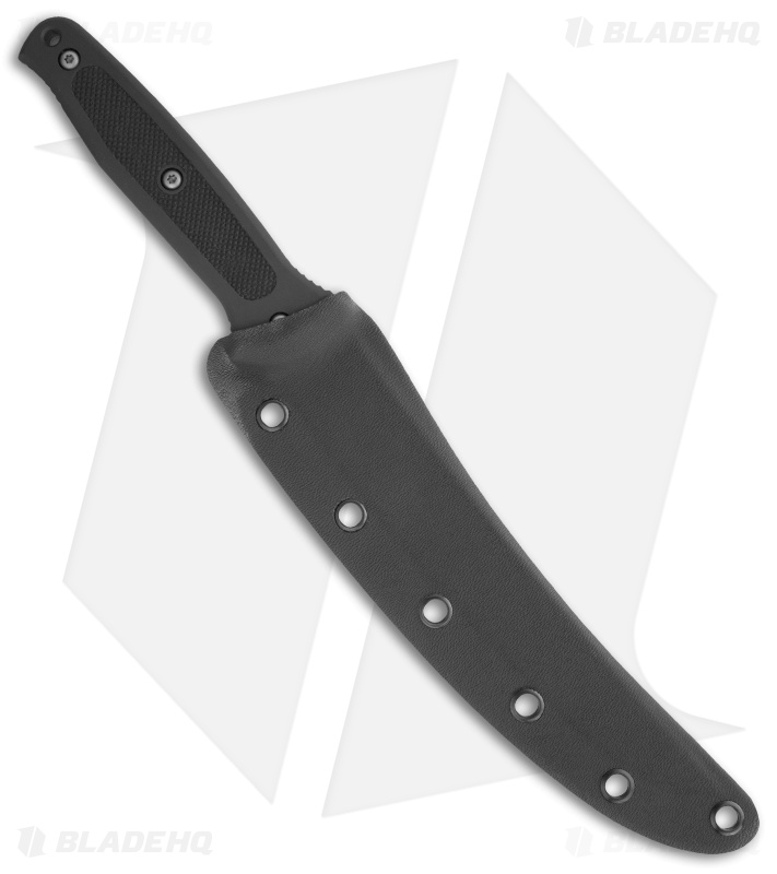 Microtech Black Marlin Filet Knife Fixed Blade (7" Stonewash Plain) 07/2002