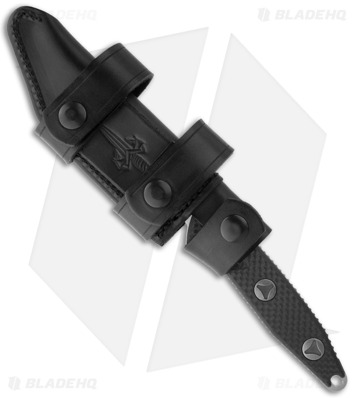 Marfione Custom Socom Alpha Clip Point Fixed Blade Carbon Fiber (5" Stonewash)