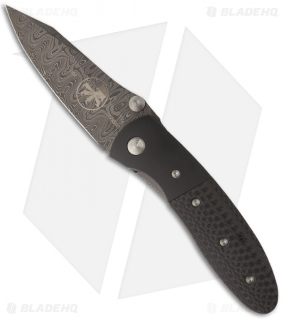 Microtech Lightfoot LCC D/A Automatic Knife Carbon Fiber (3.5" Damascus) 09/2002