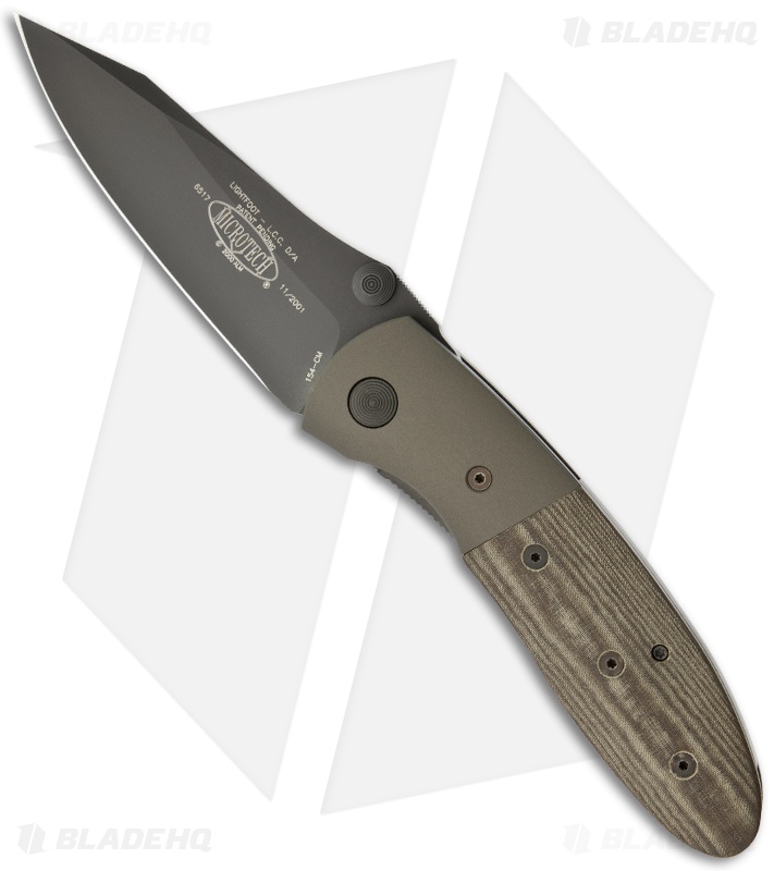 Microtech Lightfoot Compact Combat LCC Automatic Knife (Black Plain) 11 ...