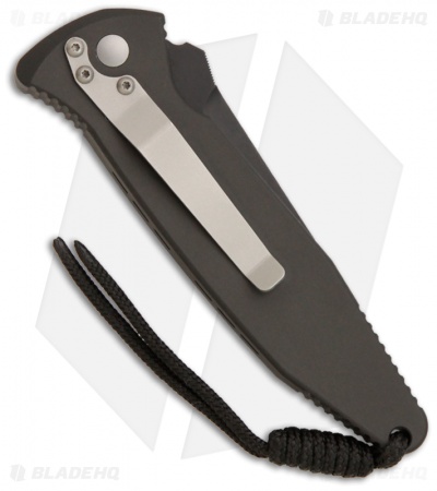 Microtech Mini Socom Tanto Automatic Knife (3.25" Black Plain) 3/99