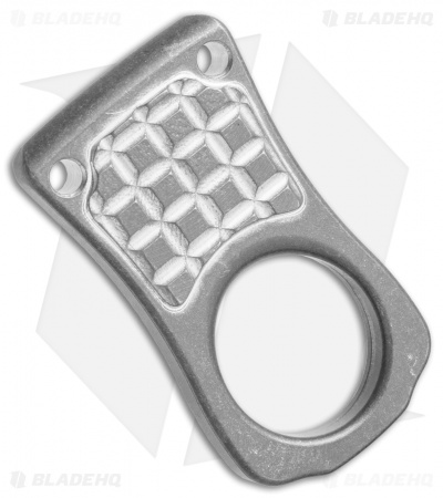 Microtech Marfione One-Finger Knuckle Paperweight (Distressed Titanium)