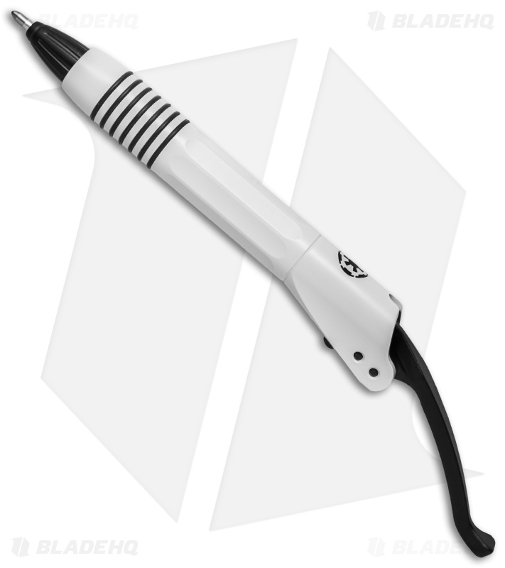 Microtech Siphon II Storm Trooper Pen - White w/ Black Clip
