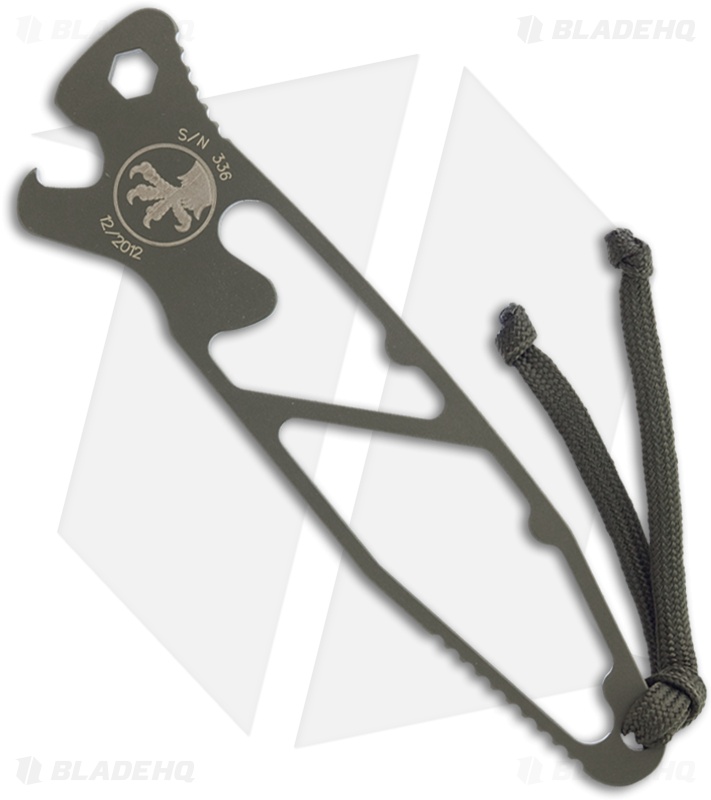 Microtech S.B.O. Socom Bottle Opener Stainless Steel Tool (OD Green) 100-1GR