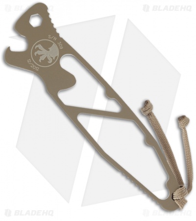Microtech S.B.O. Socom Bottle Opener Stainless Steel Tool (Tan) 100-1TA