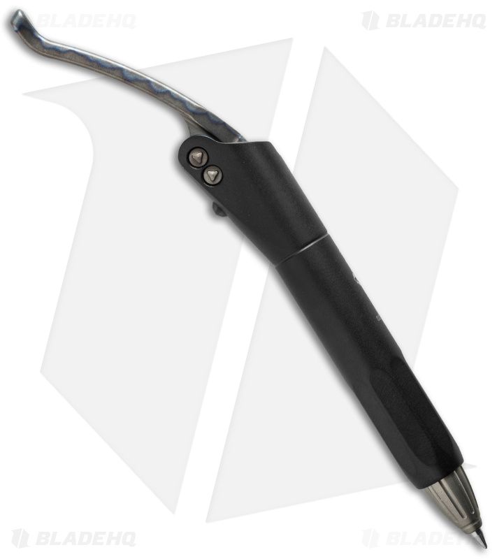 Microtech Marfione Custom Siphon Pen Black SS & Flame Ti