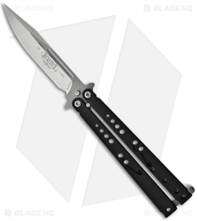 Microtech Dragonfly Balisong Butterfly Knife (3.75" Stonewash Plain) 