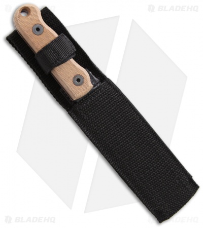 Ontario Ranger Shiv Fixed Blade Knife w/ Tan Micarta Handle (4.5" Plain) 9411TM