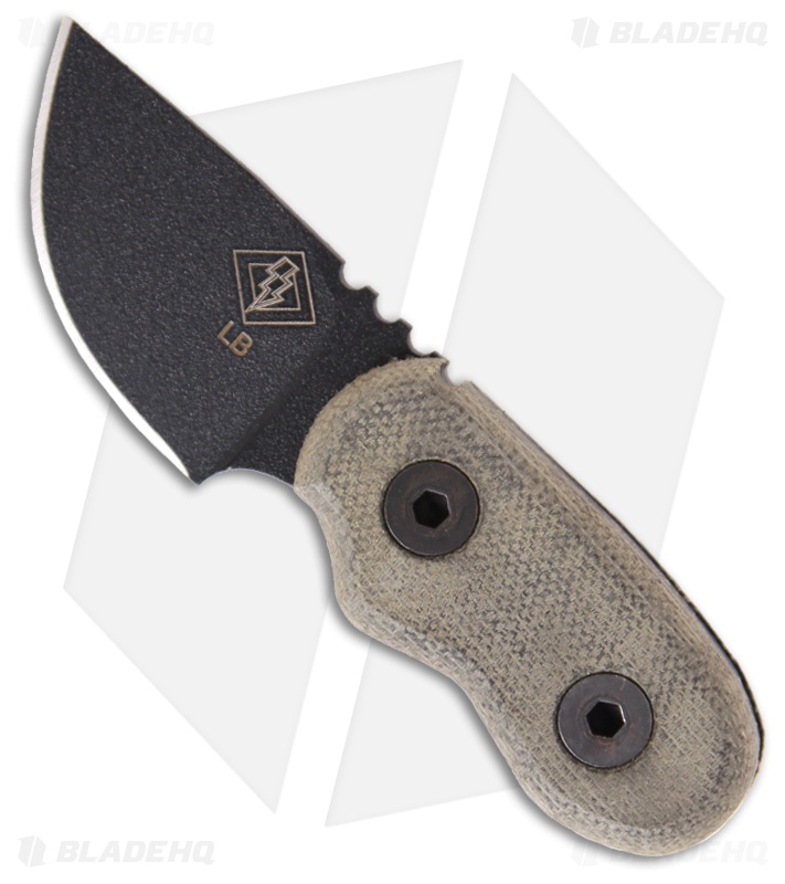 Ontario Little Bird Knife w/Black Micarta (1.75" Black) 9412BM
