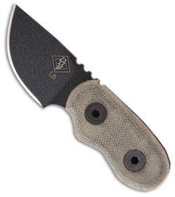 Ontario Little Bird Knife w/Black Micarta (1.75" Black) 9412BM