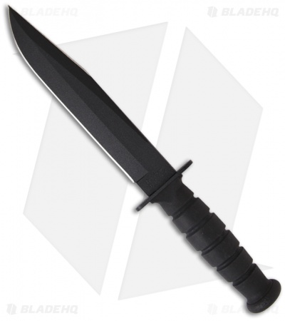 Ontario FF6 Freedom Fighter Knife Fixed Blade Clip Point (8" Black Plain) 8106