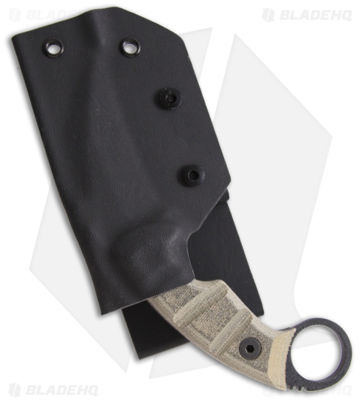 Ontario Ranger Karambit EOD Knife w/ Micarta Handle (3.5" Black) 9466