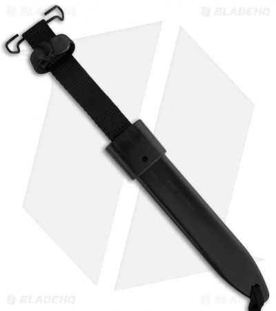 Ontario M-7B Bayonet Fixed Blade Knife & Scabbard (6.6" Black) 6277