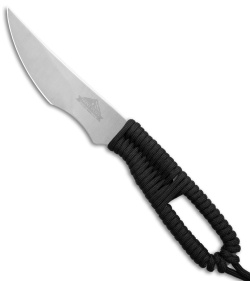 Ontario Hunt Plus Caper Fixed Blade Knife Black Cord Wrapped (4" Satin) 9718C