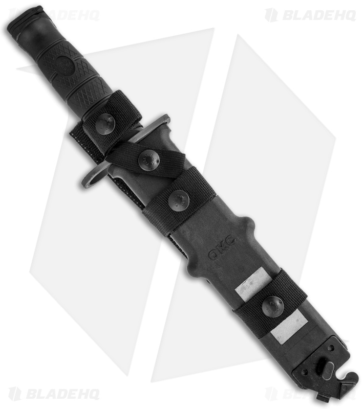 Ontario OKC-10 Tanto Bayonet System Green Knife (7.5" Black Serr)