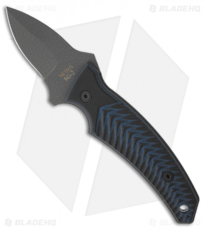 Ontario Knives Nona Knife Black/Blue G10 Fixed Blade (2" Gray) OKC-YE