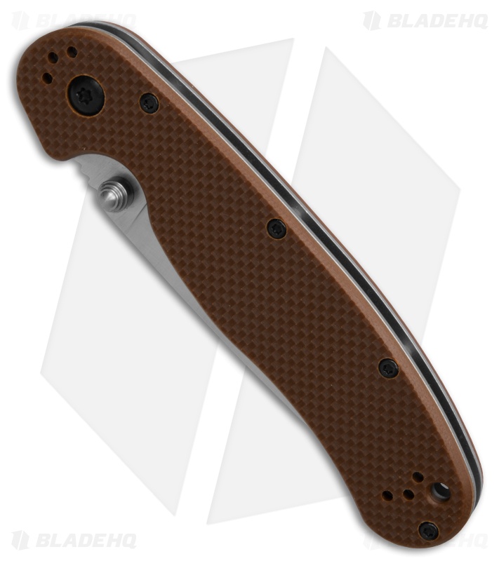 Ontario RAT Model 1.5 MagnaCut Liner Lock Knife Brown G-10 (3.25" Satin)