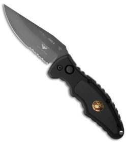 Paragon PARA-8 Semper Fi Automatic Knife w/ USMC (3.5" DLC Serr)