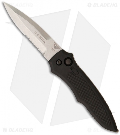 Paragon Cobra Tactical Automatic Knife (3.5" Stonewash Serr)