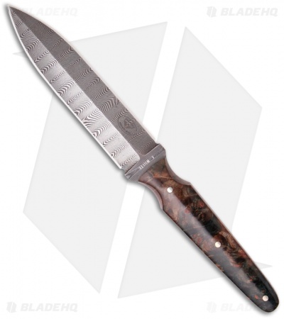 Paragon Eddie White Shadow Fighter Dark Star Dagger Knife (5.25" Damascus)