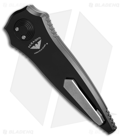 Paragon Warlock Tappered Enchanter Knife Black Aluminum (3.8" Satin)