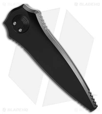 Paragon Warlock Tappered Enchanter Knife Black Aluminum (3.8" Satin)