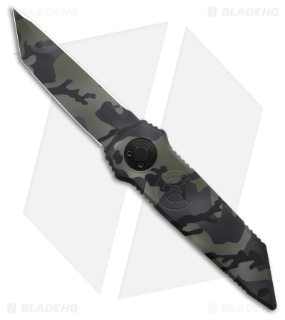 Paragon D/E Tanto Dredd Lock Knife Jungle Cerakote Aluminum (4" Jungle)