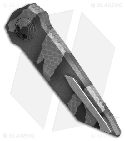 Paragon D/E Tanto Dredd Lock Knife Snake Skin Camo Aluminum (4" Snake Skin Camo)