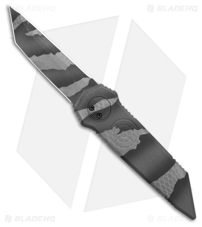 Paragon D/E Tanto Dredd Lock Knife Snake Skin Camo Aluminum (4" Snake Skin Camo)