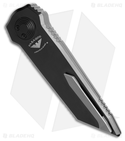 Paragon D/E Tanto Dredd Lock Knife Black Cerakote Aluminum (4" Two-Tone)