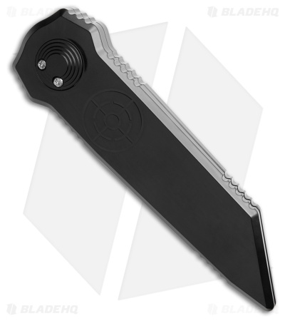 Paragon D/E Tanto Dredd Lock Knife Black Cerakote Aluminum (4" Satin)