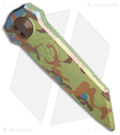 Paragon Dredd Lock Knife D/E Camo Titanium  (4" Distressed)