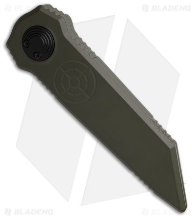 Paragon Dredd Lock Knife D/E OD Green Aluminum (4" Black)