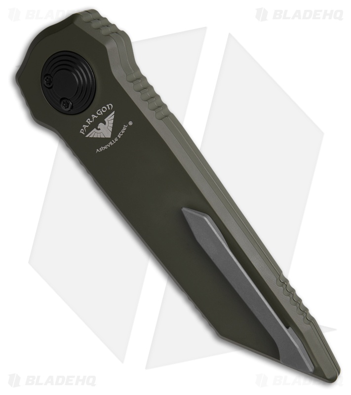 【コーウィン様用】PARAGON / Law Of The Blade Paragon Dredd Lock Knife D/E OD Green Aluminum (4