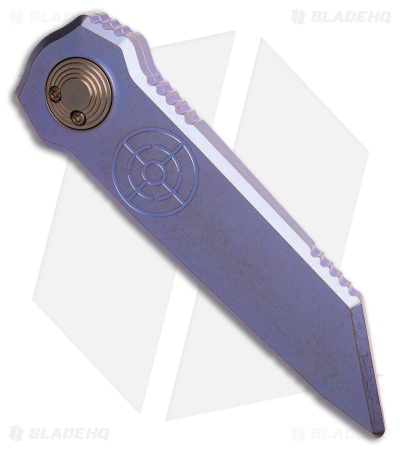 Paragon Dredd Lock Knife D/E Purple Titanium (4" Two-Tone)