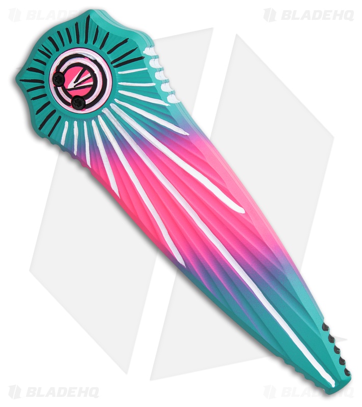Paragon Warlock Folding Knife Miami Vice Starburst (3.9" Miami Vice)