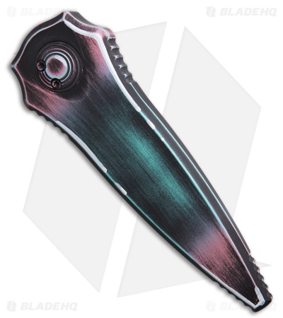 Paragon Warlock Folding Knife Psycho Aluminum (3.9" Psycho Tooth Grind Solid)