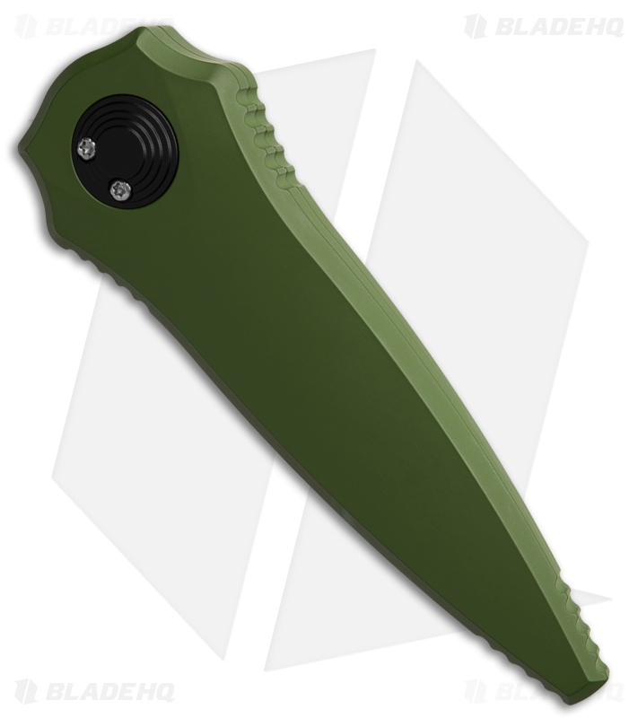 Paragon Warlock Folding Knife Smooth Cerakote Green (3.9" Distressed)