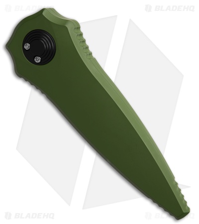 Paragon Warlock Folding Knife Smooth Cerakote Green (3.9" Distressed)