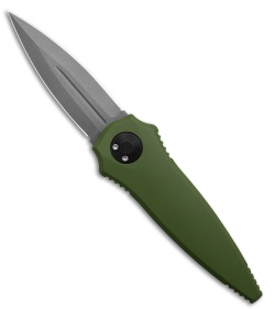 Paragon Warlock Folding Knife Smooth Cerakote Green (3.9" Distressed)