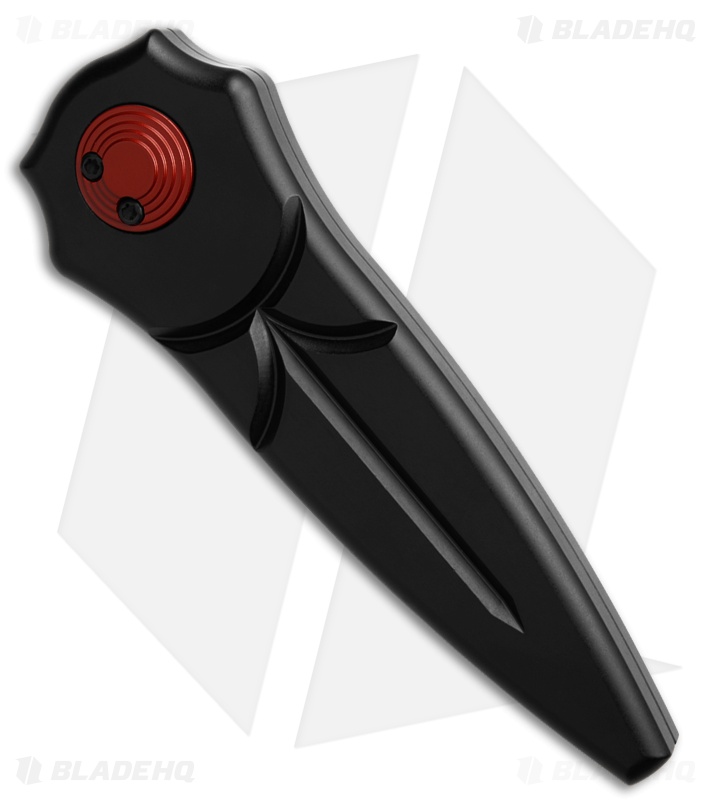 Paragon Warlock-X Folding Knife Black Convergence Aluminum (3.9" Red)