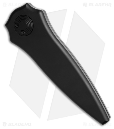 Paragon Warlock-X Folding Knife Smooth Black Al (3.9" Two Tone Sorcerer Grind)