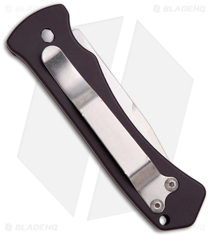 Paragon Mini ERT Black Automatic Knife (2.75" Satin Plain)