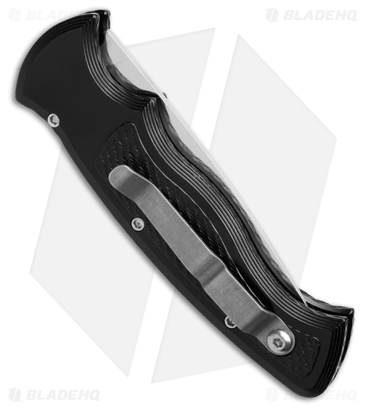 Piranha Velocity Automatic Knife Black Aluminum (3.1" Mirror)