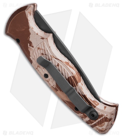 Piranha Velocity Automatic Knife Camo Aluminum (3.1" Black)