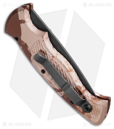 Piranha Velocity Automatic Knife Camo Aluminum (3.1" Black Serr)